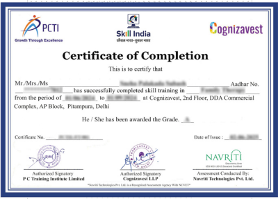 Website Certificate Sample